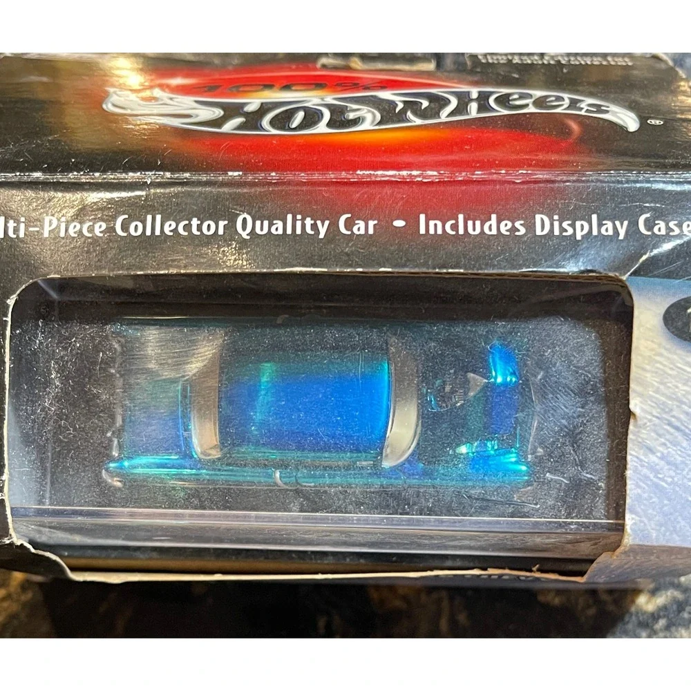 100% Hot Wheels 56 Chevy Teal Blue Gasser 1:64 Collector No 30 2003 57350 Boxed